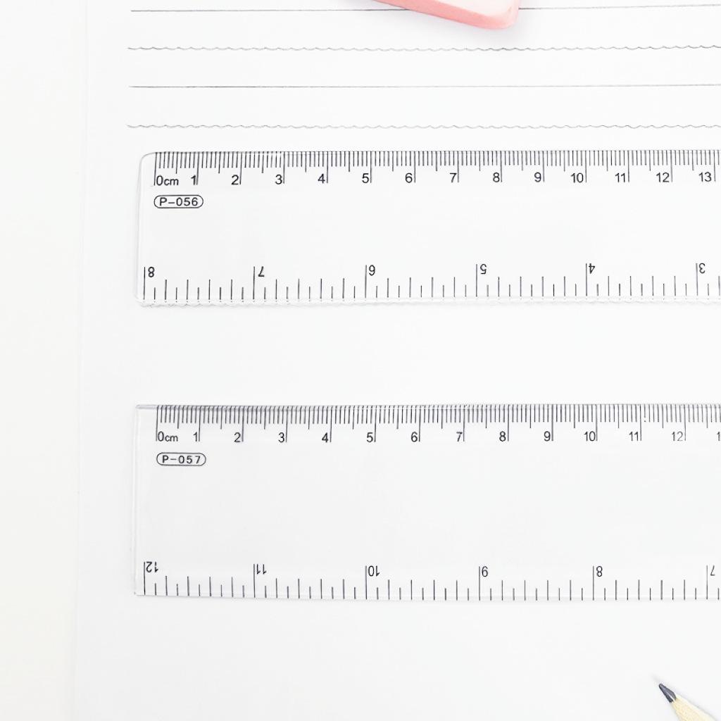 Набор прозрачных пластиковых линеек - 15/20/30 см измерительные инструменты для студентов и офисного использования