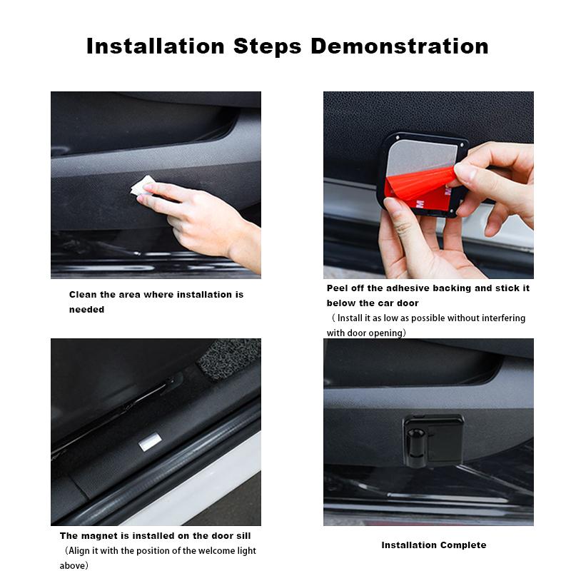 2pcs New model car door projector welcome light car logo light For Opel Adam Ampera Corsa Insignia Karl Rocks-e Astra New Energy