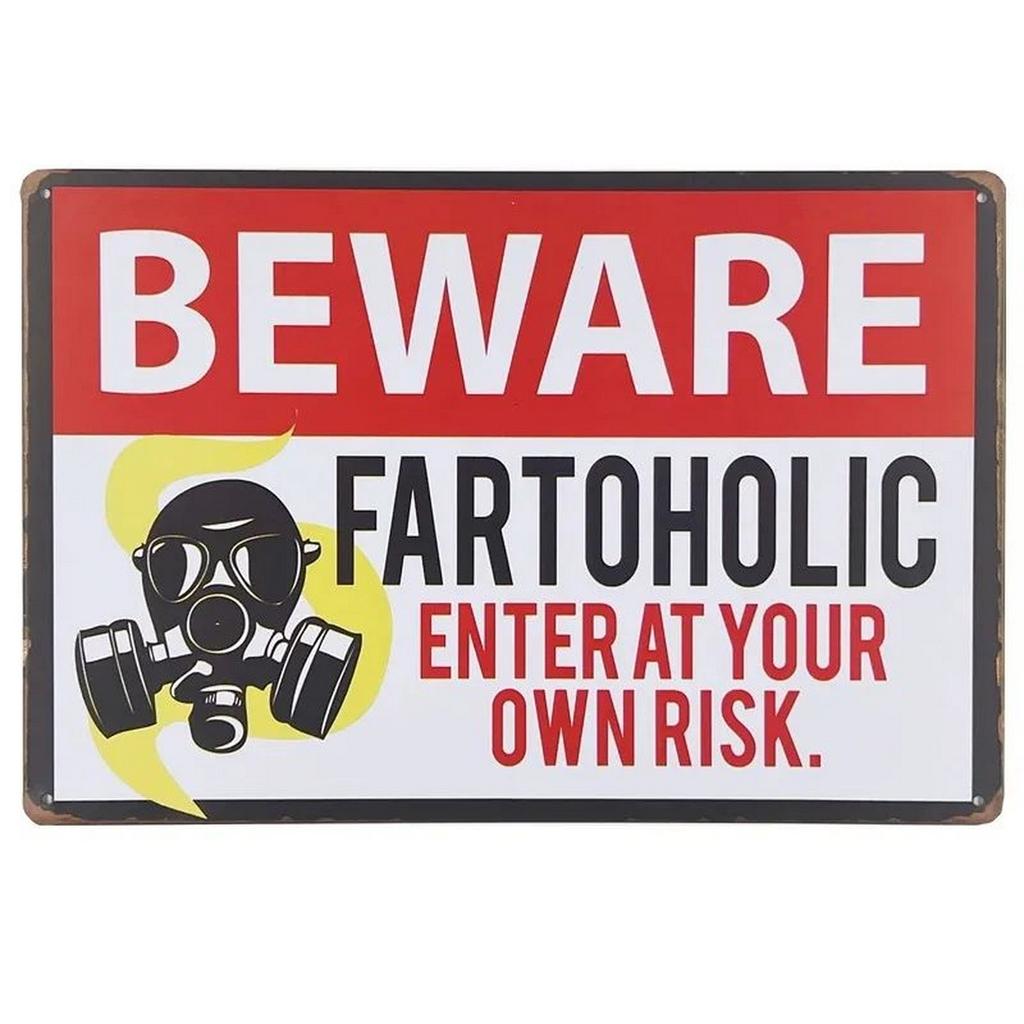 HD Metal Tin Sign Vintage Funny Warning  Restricted Area Wall Decor Retro Gun Zombie Radiation Sign for Home Bar Garage Man Cav