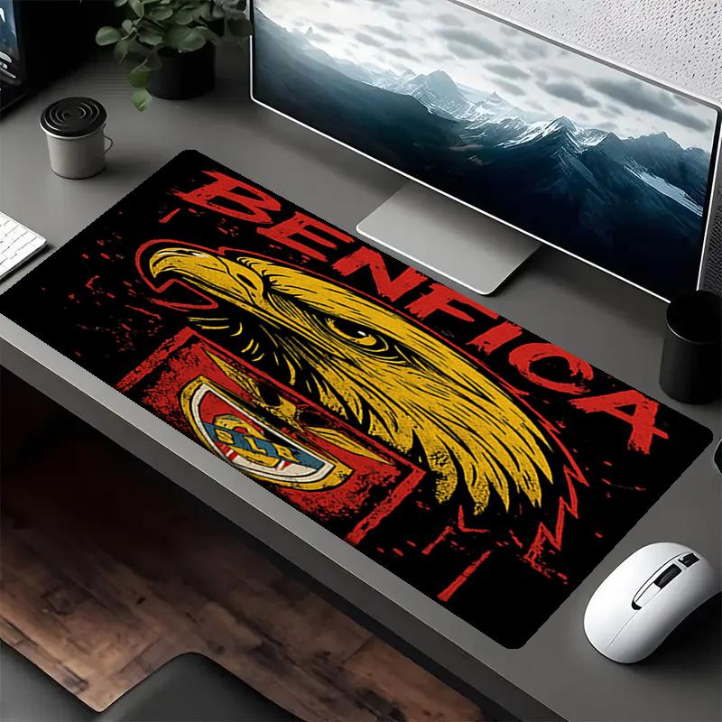 Benfica Theme Mouse Pad, Non Slip Rubber Base, Multifunctional Office & Home Decor, Perfect for Workspace Personalization.
