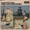 7inch Record GILBERT & SULLIVAN, D'OYLY CARTE OP - Highlights From the Gondoliers DFE8633 Decca 1961 UK Classical Used