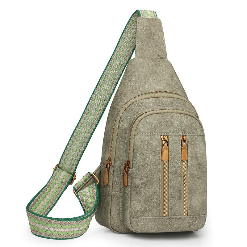 Большая вместительная ретро-сумка на грудь для женщин, сумка через плечо, дорожная сумка из искусственной кожи