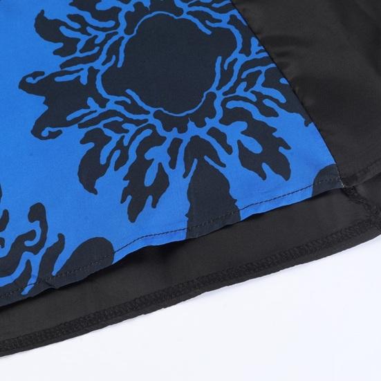 Женское платье для косплея в темном стиле, костюм для вечеринки на Хэллоуин, на шнуровке, с капюшоном, с цветочным принтом, подходящее по цвету, с длинными рукавами и рогами, платье трапециевидной формы