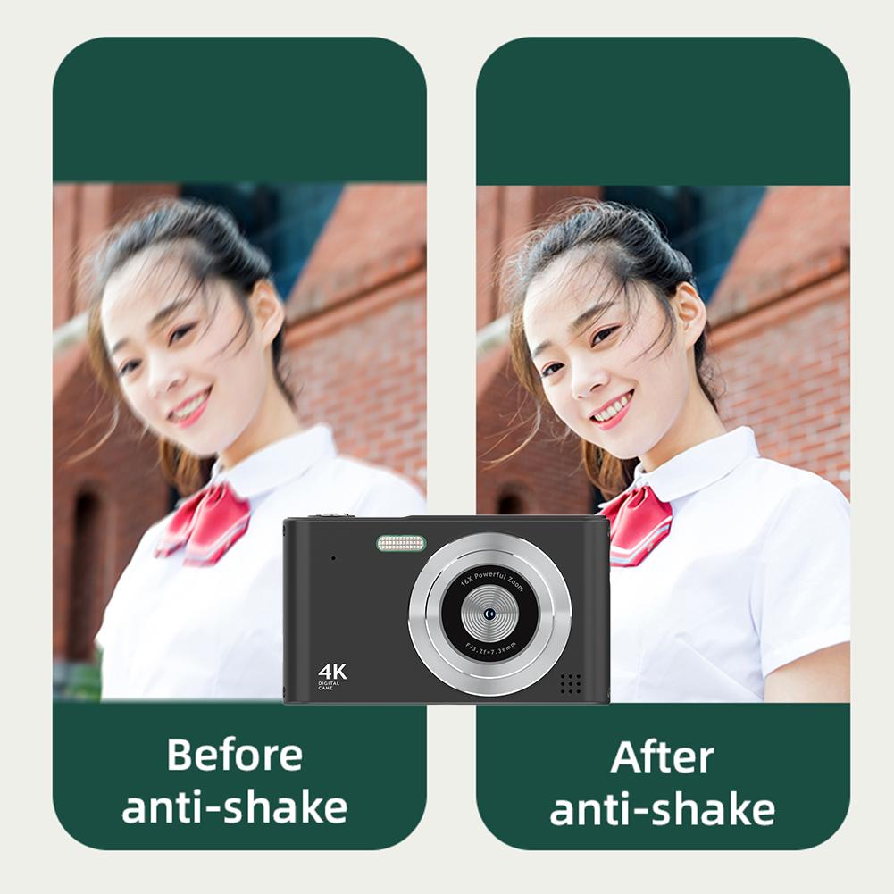 4K Digital Camera 20MP 1080P Digital Video Camera 2.4inch Screen with 32GB Card Face Detection Beauty Effect for Boys Girls Kids