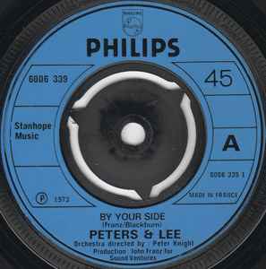 7-дюймовая пластинка PETERS & LEE - By Your Side 6006339 Philips 1973 UK Поп Б/У