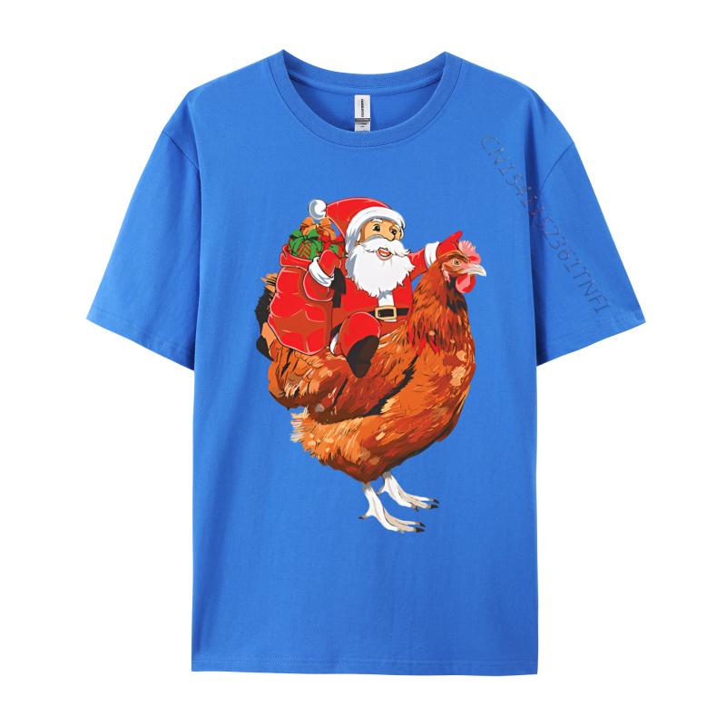Chicken Bird Lover Santa Riding Chicken Tshirt Group Top Tshirts Cotton Tops Shirt for Unisex Fitness 3xl Unisex Clothing