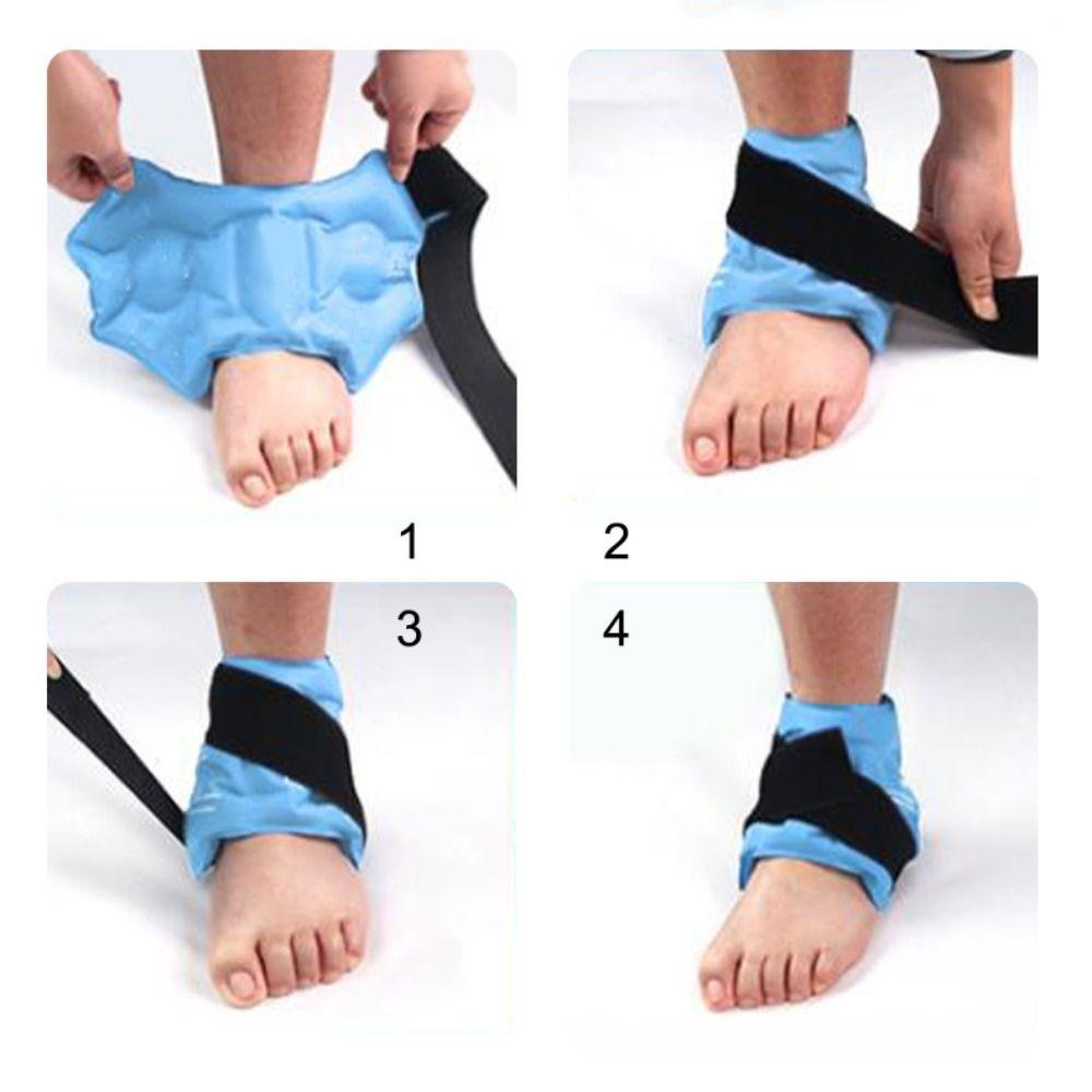 Ankle Brace Ice Pack Wrap For Injuires Hot Cold Therapy Reusable Gel Cold Pack Ankle Support For Pain Relief Sprains