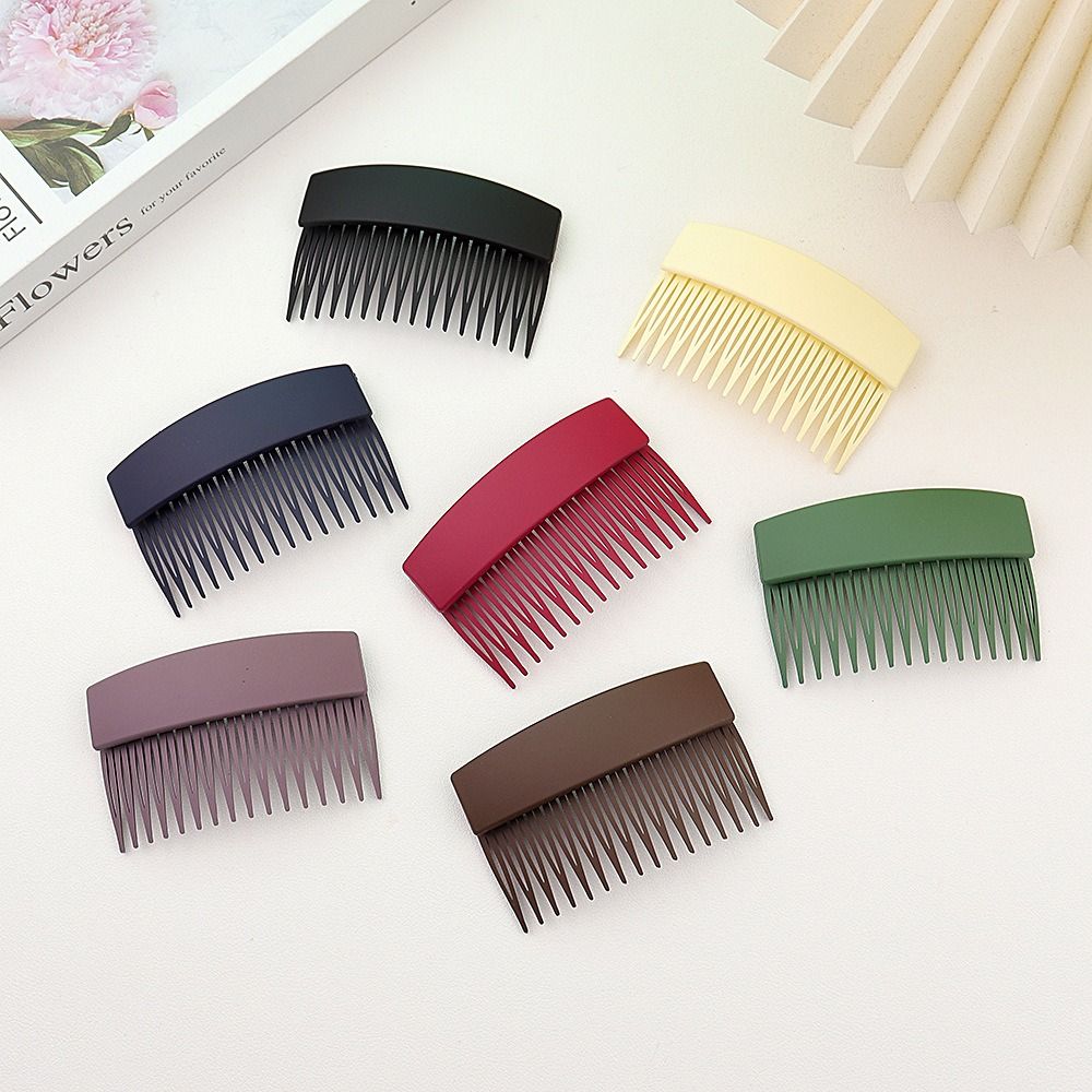 Plastic Frosted Hair Comb Solid Color Invisible Extra Hair Holder Inserted Comb  Back Head