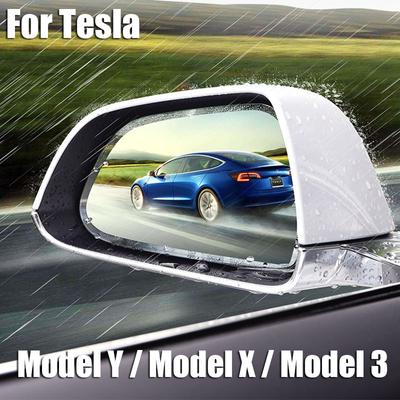 Для Tesla Model 3 Model Y Зеркало заднего вида Пленка от дождя Подходит для автомобильного зеркала заднего вида Влагозащитная Пленка для зеркала заднего вида 2 шт.