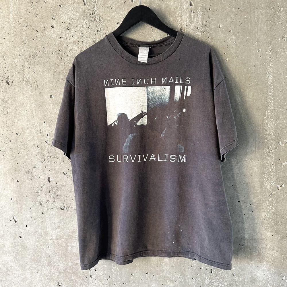 2000’s Nine Inch Nails ‘Survivalism’ Black Short Unisex TShirt S5XL KH12757 Unisex T-Shirt