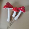 Foam Simulated Mushroom Cake Topper Dessert Decor Happy Birthday Cake Decorating Cake Insert Set