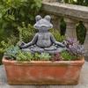 Decorative Sculpture for Outdoor Spaces Meditation Animal Figurine Ornament, Resin Zen Statue, Stress Relief Sitting Cute Garden Landscaping