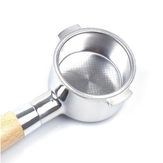 51MM Stainless Steel Bottomless Portafilter Coffee Handle with Smooth Surface Food Grade Easy To Clean Universal Compatibility Espresso Portafilter