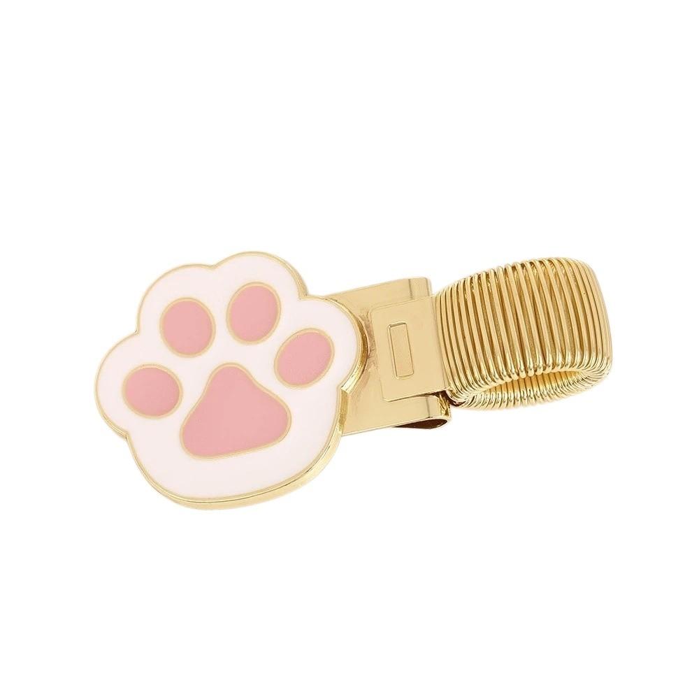 Securely Holds Cat Paw Pen Clip Durable Notebook Pen Holder Puppy Pen Clip with Spring  Student Use
