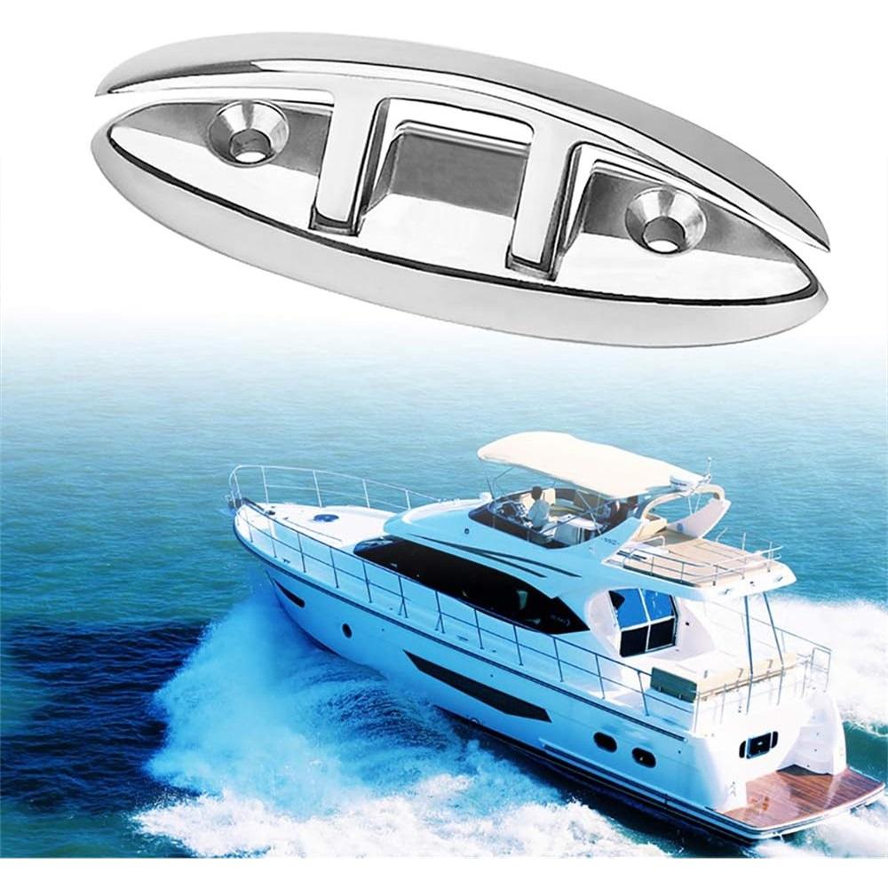 Морские складные пряжки из нержавеющей стали, 2 шт. в упаковке, откидные пряжки для швартовных тросов Морские швартовные пряжки с крепежными винтами для лодок, каяков, палубных тросов