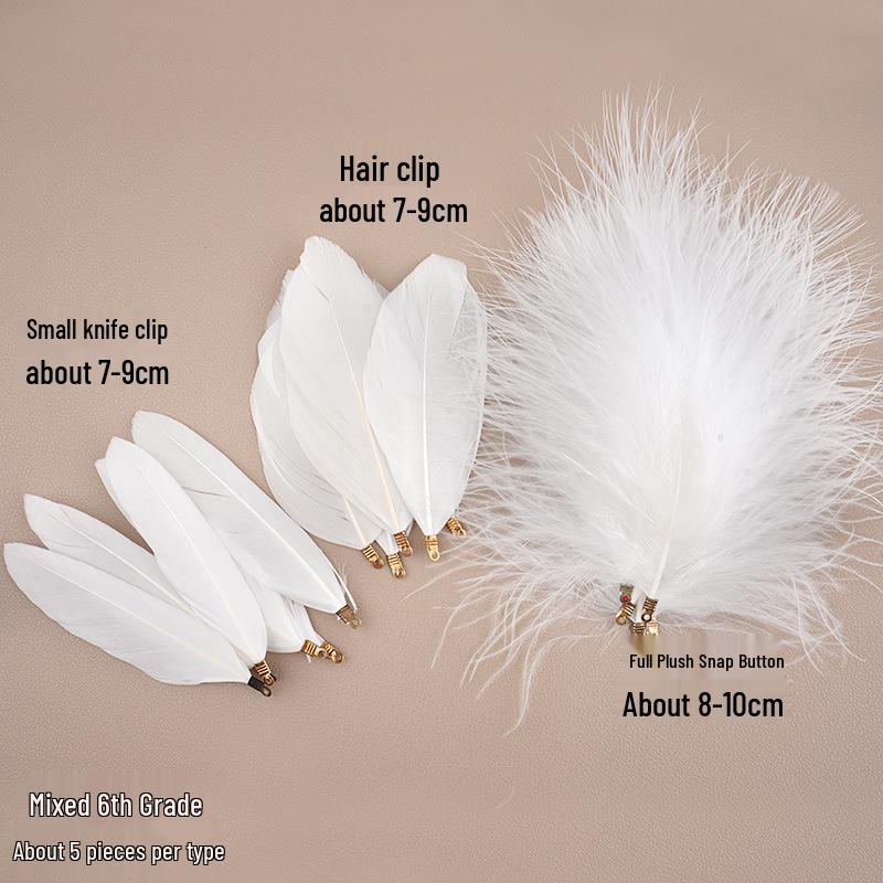 White Feathers for DIY Handmade Clothing & Jewelry Accessories