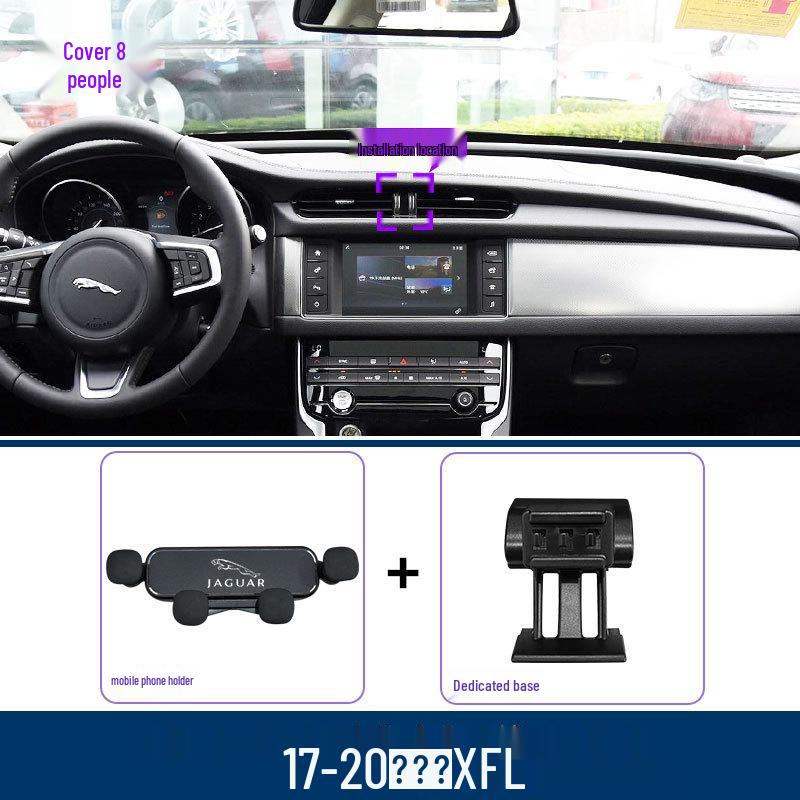 Jaguar XFL 2017-2024 Air Vent Phone Holder with Navigation Mount