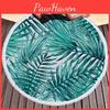 Stunning Large Round Beach Towel With Flowers Print For Outdoor Picnics And Beach