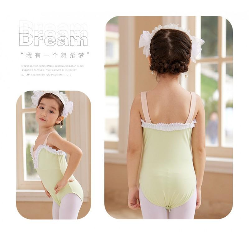 Girls Ballet Dress Sleeveless Leotard With Skirt Set Dance Practice Performance Ages 3-8