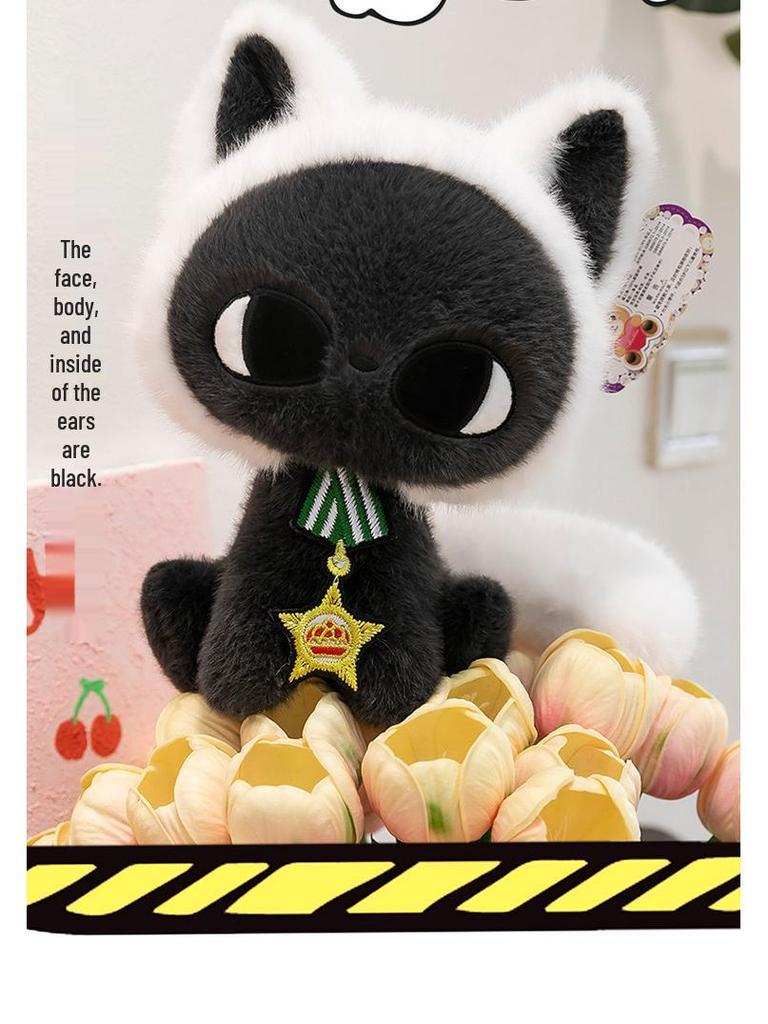 Cartoon Cat Moon Star Plush Pillow Toy for Girls