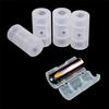 4Pcs Aa To C Pop Battery Cover Converter Box Adaptor Adapter Case Shell Holder