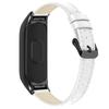 For Xiaomi Mi Band 7 Genuine Cowhide Leather Watch Strap Replacement Watchband with Black Watch Case