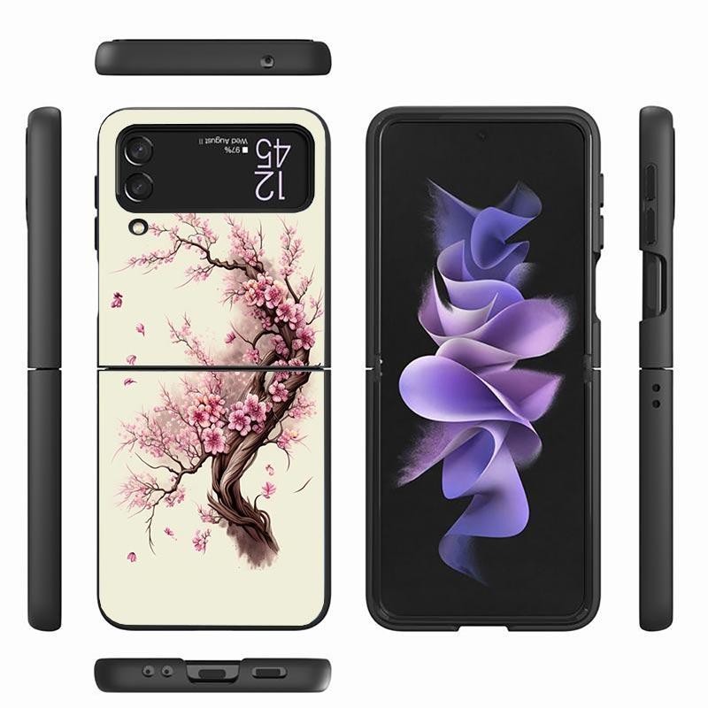 Чехол для телефона Samsung Z Flip 7 с изображением вишневого дерева для Samsung Z Flip 6 5 4 3 5G Galaxy ZFlip7 ZFlip4 ZFlip5 ZFlip6 ZFlip3 Чехол для телефона 4 Z