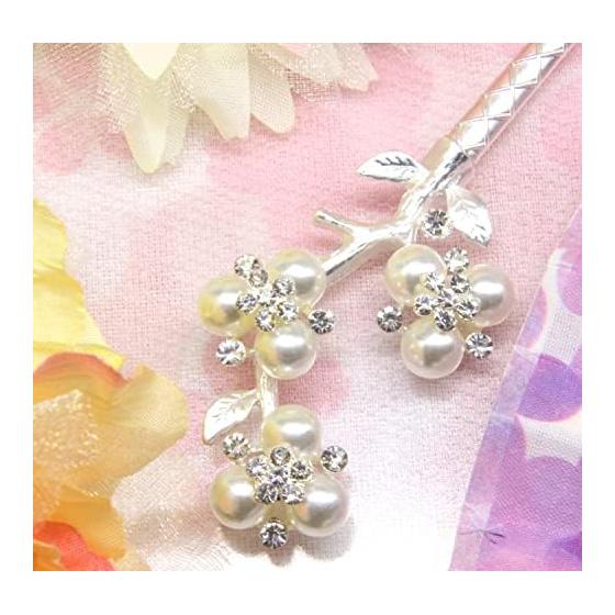 Заколка для волос Miaomyao Kanzashi, Одна штука, Японская одежда, Томесоде, Аксессуар для волос для кимоно, Металл, Пара, Античный цветок, Вишня, Слива, Персик,