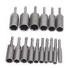 16PCS Socket Adapter Assortment Hex Shank Deep Socket Set for Impact Wrench Driver Electric Drill