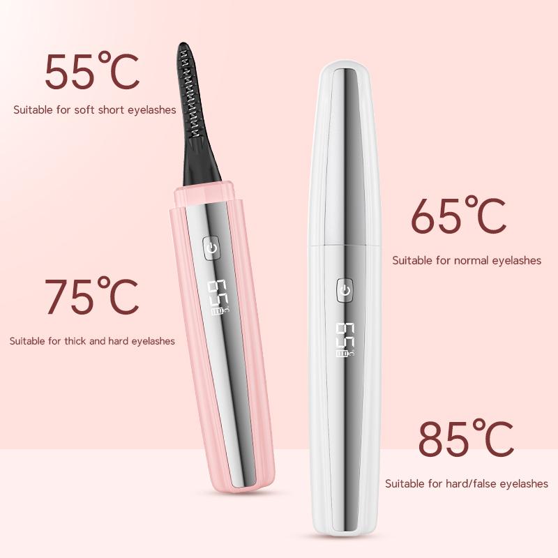 Heated Eyelash Curler,Fast 5s Heat-Up, USB Rechargeable Electric Eyelash Curler, LED Display, Anti-Burn, 24H Long-Lasting Curl, Perfect Gift for Women