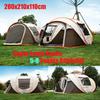 5-8 People Large Automatic Camping Tent Windproof Waterproof Sun Shelter Outoor Camping Tent