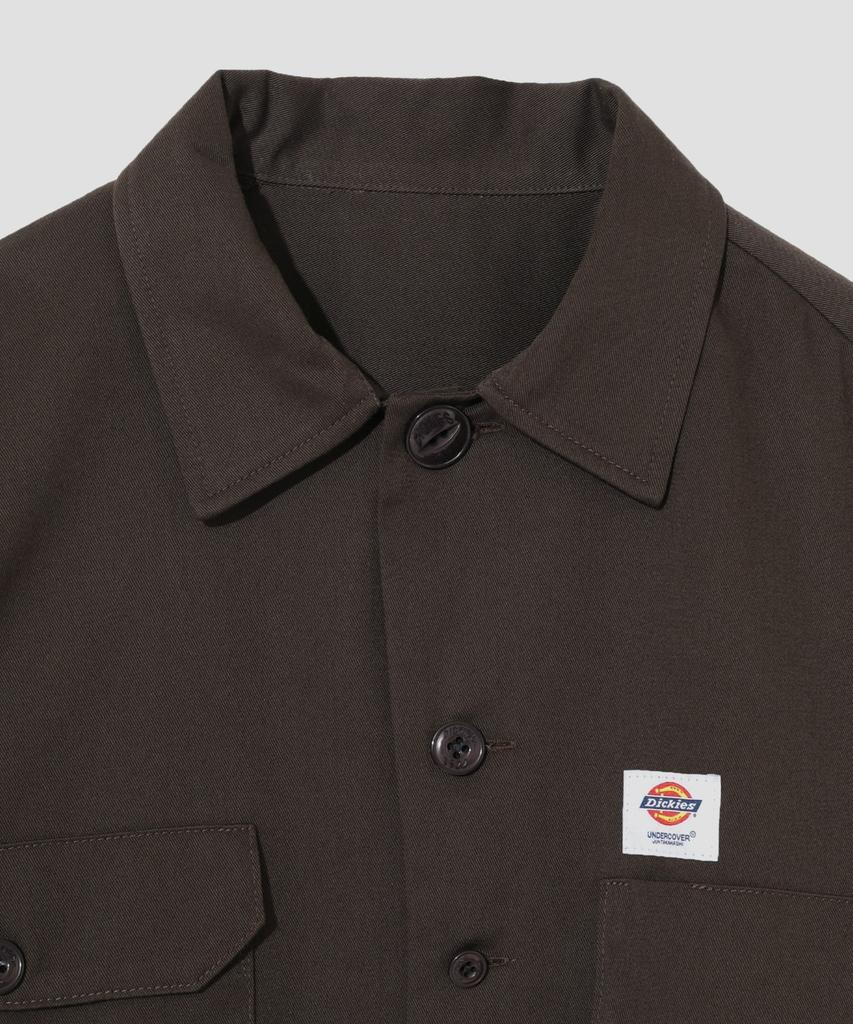 DICKIES X Undercover Long Sleeve Work Shirt Dark Brown