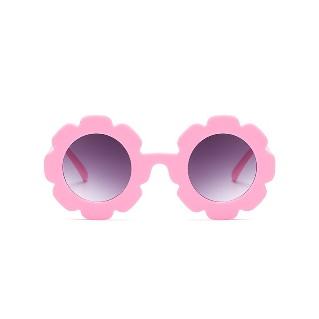 Солнцезащитные очки Цветок и ПК Материалы УФ Оправа Круглые Для Детей Милые