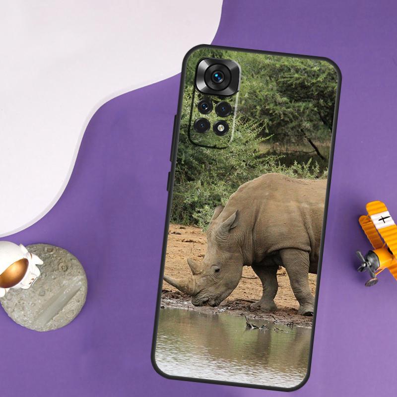 Animal Rhino Case For Xiaomi Redmi Note 13 Pro 14 12 9 10 11 Pro 10S 11S 12S Redmi 14C 13C 10C 12C Cover
