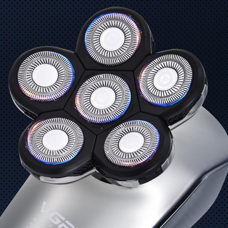 Мужской набор для жениха 5 в 1, бритва с шестью лезвиями для стрижки носа, ушей, лица, универсальный резак, электробритва с 6 головками, IPX6