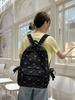 Versatile Corduroy Butterfly Print Backpack - Lightweight, Simple, Casual Design for Students