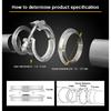 Multi-size Titanium Exhaust Female Flange and Stainless Steel Male with Quick Release Clamp Exhaust Flange