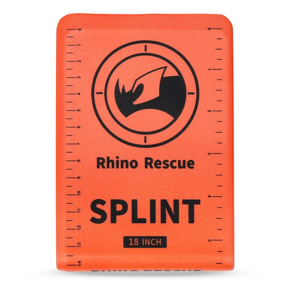 RHINO RESCUE Шина первой помощи 36" X 4,3" Зелено-серая, Фиксирует кости в нужном положении для кемпинга, пеших походов, фиксатор костей, аварийный набор