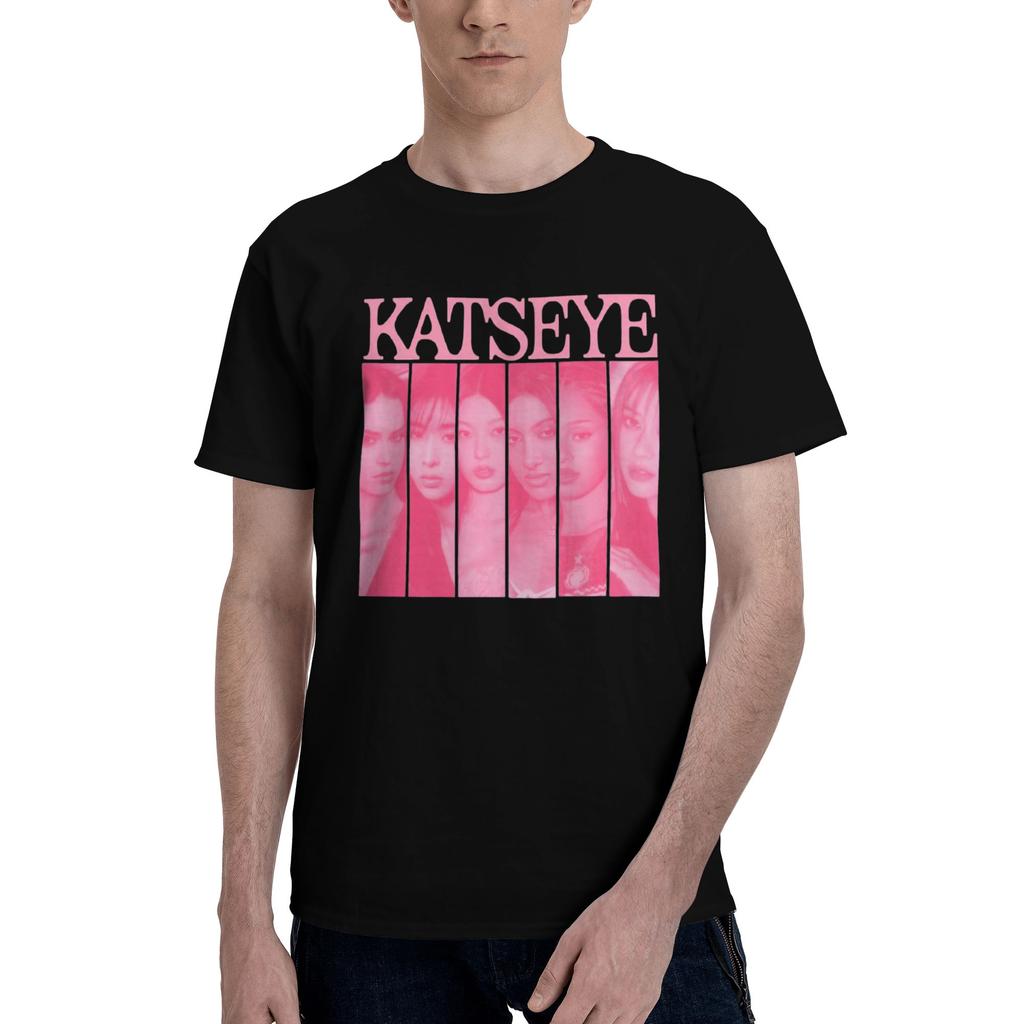 Custom Kkatseyes For Unisex 100 Cotton Tshirt Leisure Tee Short Sleeve Girl Group Tshirts Loose Fit