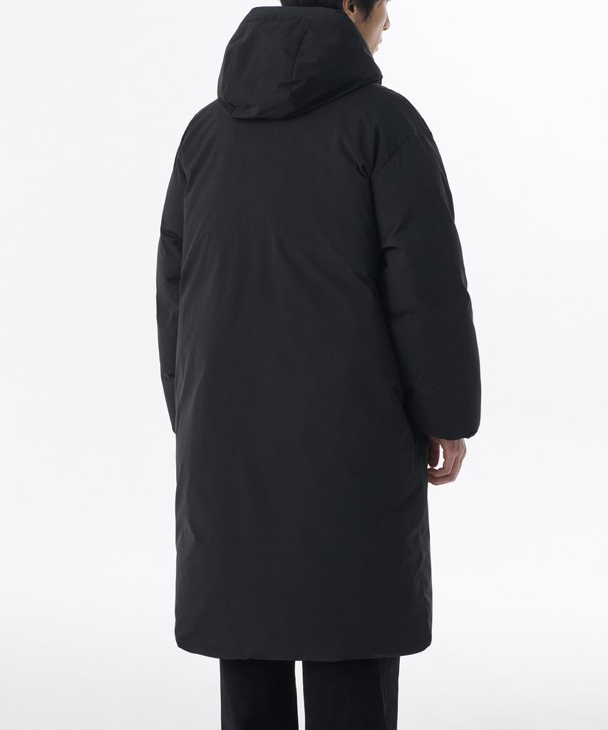 Musinsa Standard Minimal Hooded Long Down Parka [Black]