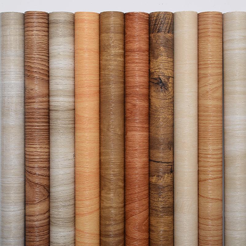 ПВХ Водонепроницаемый Самоклеящийся Рулон Обоев Мебельные Шкафы Виниловая Декоративная Пленка Наклейки с Древесной Текстурой Для DIY Домашнего Декора