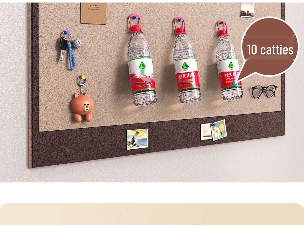 Creative Felt Cork Board Wall Sticker - Punch-Free Decorative Photo Wall Atmosphere Panel