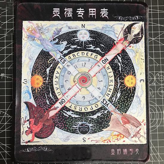 Карты Таро, маятниковый коврик для гадания, коврик для мыши с тройным лунным пентаклем и принтом для алтаря Викки