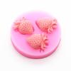 Силиконовая форма для фруктов и клубники с тремя отверстиями Инструменты для сахарных изделий Формы для помадки Фруктовые шоколадные формы для тортов Инструменты для украшения
