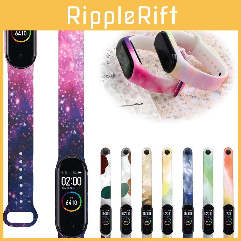 Унисекс силиконовый ремешок для часов на замену для Xiaomi Mi Band 3/4/5/6, регулируемый и удобный