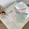 Low Waisted Knickers T-pants Sexy Sweet Triangle Underwear for Women High Slit Women's Briefs Summer Lace Quick Drying Triangle Underwear Panties