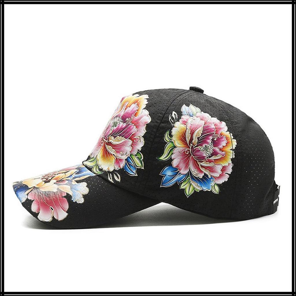 Кепка из сетки с цветочным принтом для рыбалки на открытом воздухе, гольфа, для мужчин и женщин CA787 [Белый Клык] (белый)