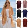Lightweight Summer Scarf V-Neck Cardigans Lightweight Shawl Women Tulle Shawl  Vacation Outing