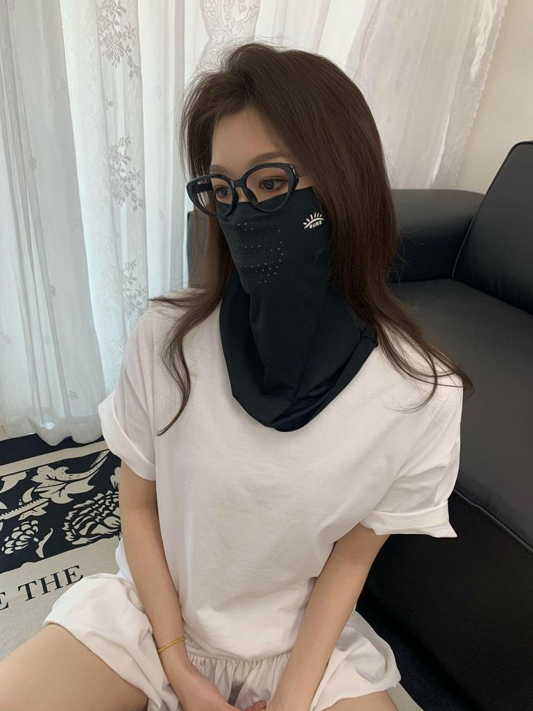 Дышащая УФ-стойкая маска для лица: Защита от солнца и пыли для езды на велосипеде на открытом воздухе