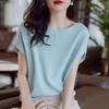 Fashion Summer Short Sleeve Knitted Sweaters Pullovers Women Tops O-Neck Knitted Women Sweater JJ25